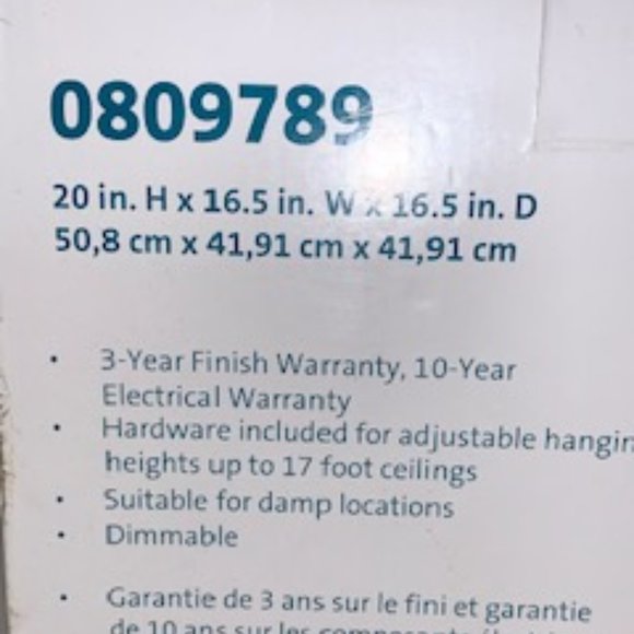 Quoizel Chateau Chandelier/Pendant Light-Brand New - Picture 5 of 6